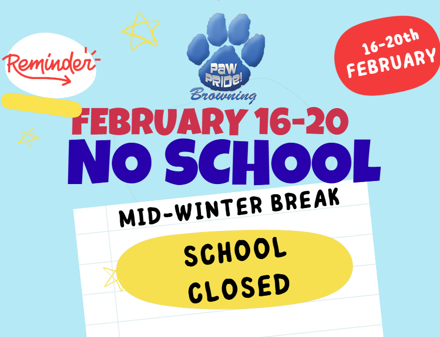 No school Feb. 16-20